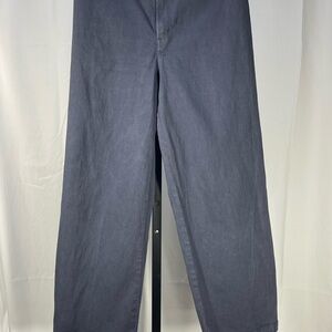 Emmett pant by Madewell: Navy Wide-Leg Pant w/seam down back of legs size 29